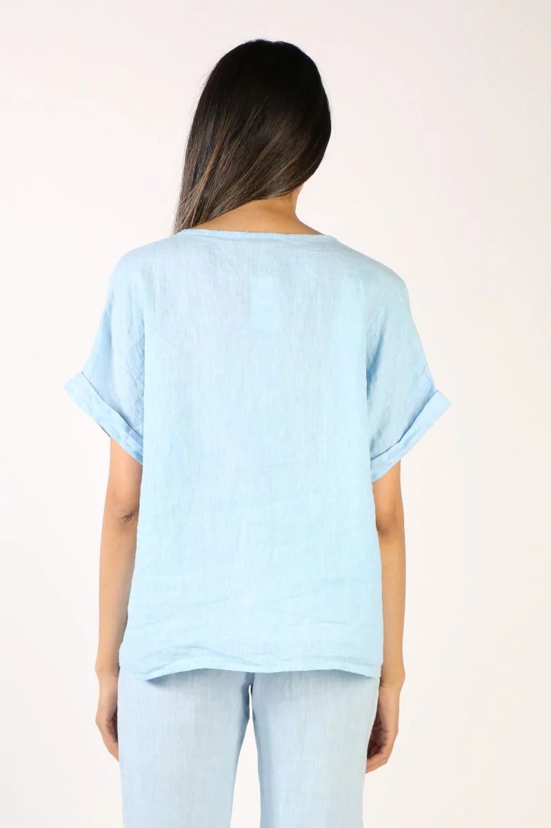 Milson Elle Top In Chambray 4 Milson Elle Top In Chambray - Image 2