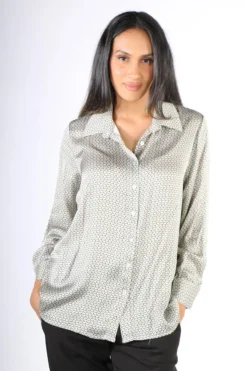 Milson Lola Classica Printed Shirt In Lime