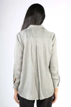 Milson Lola Classica Printed Shirt In Lime 9 Milson Lola Classica Printed Shirt In Lime -MOS Clothing Shop milson ml2152 lime 9