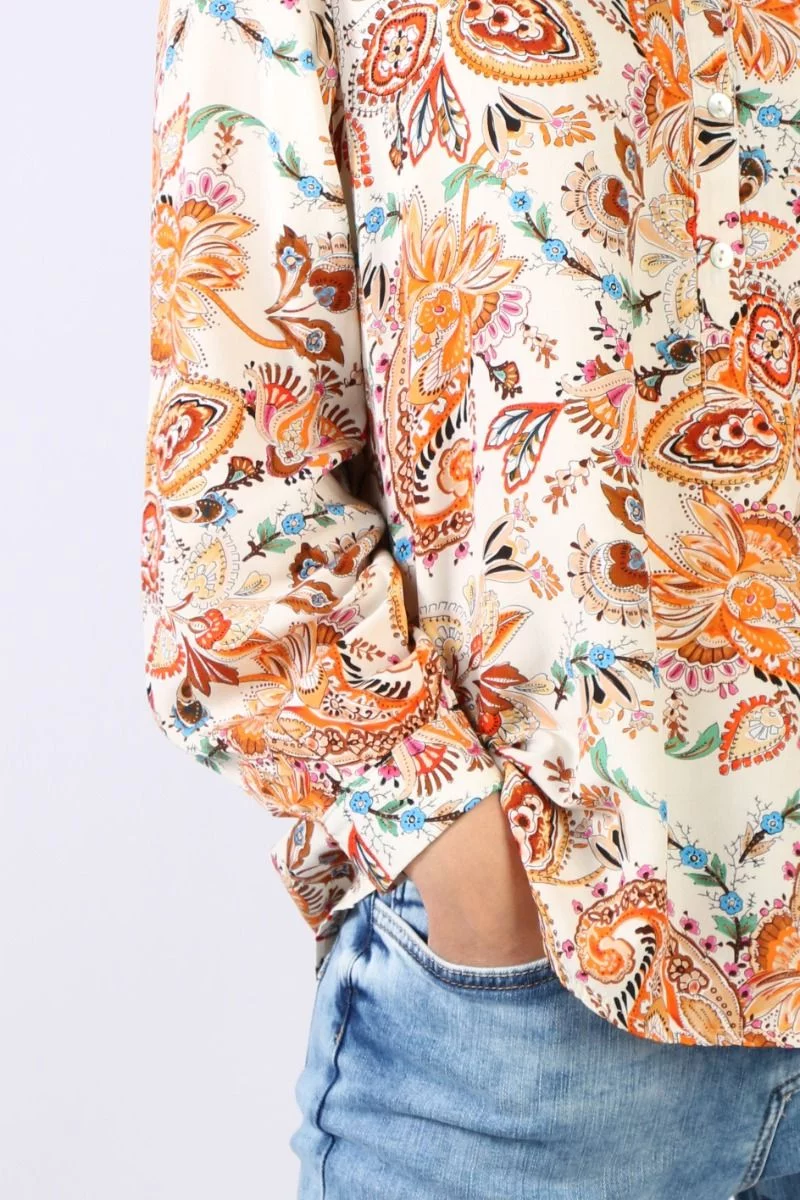 Monique Shirt By Salt + Stone In Orange 6 Monique Shirt By Salt + Stone In Orange - Image 4