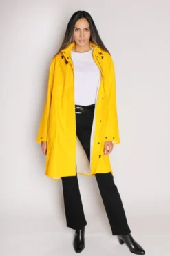 Ilse Jacobsen A Line Raincoat In Yellow