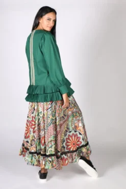 Never Miss A Pleat Top By Trelise Cooper In Green -MOS Clothing Shop readsonline cooper co347608 skirt green 2 1