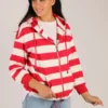 Hammock & Vine Marine Stripe Jacket In Red 2 Hammock & Vine Marine Stripe Jacket In Red -MOS Clothing Shop readsonline h v 38981 jacket red 1