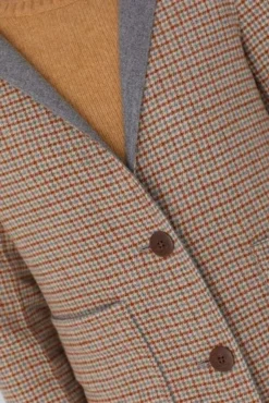 Nice Things Houndstooth Overcoat