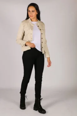 Threadz Military Jacket In Natural -MOS Clothing Shop readsonline threadz 38706 jacket natural 3