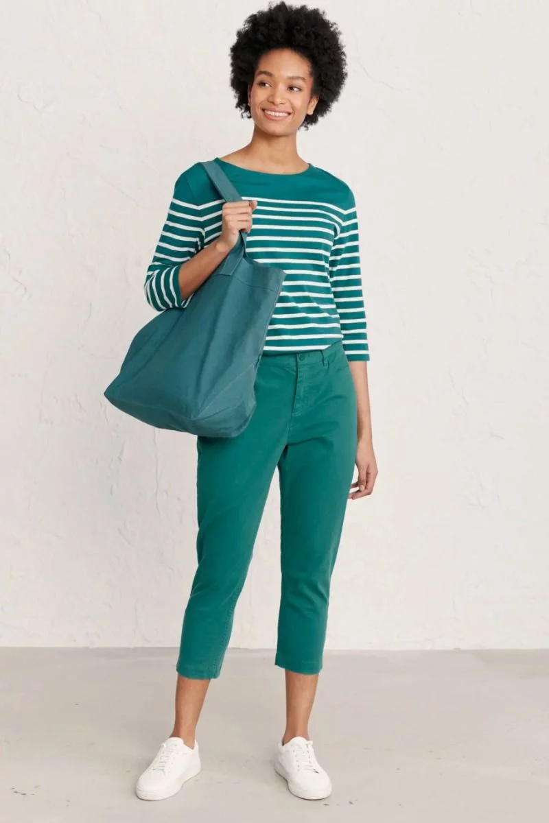 Seasalt Albert Quay Crop Pant In Studio Green 5 Seasalt Albert Quay Crop Pant In Studio Green - Image 3