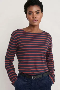 Seasalt Sailor Tee In Magpie Raspberry