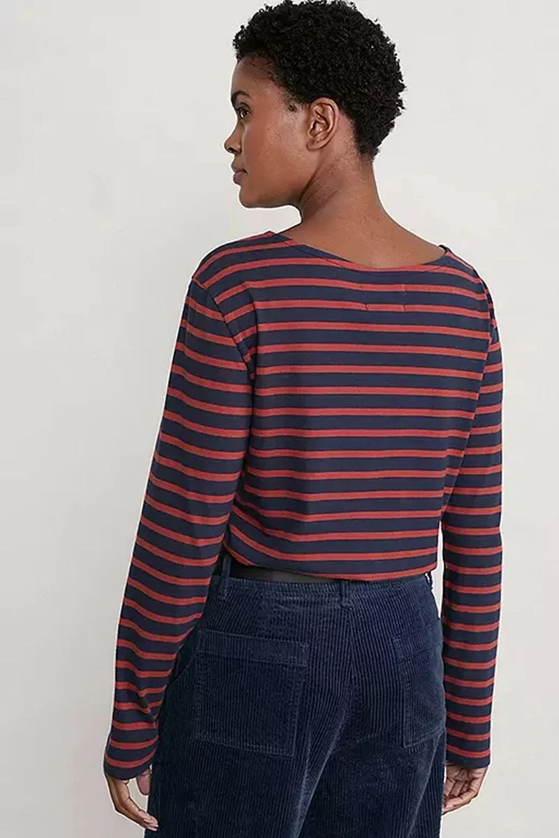 Seasalt Sailor Tee In Magpie Raspberry 4 Seasalt Sailor Tee In Magpie Raspberry - Image 2