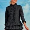 Ruffly Right Shirt In Black By Trelise Cooper 2 Ruffly Right Shirt In Black By Trelise Cooper -MOS Clothing Shop t cooper tc2078912 shirt black 1