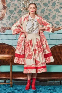 Trelise Cooper Indulgent Behaviour Coat In Red