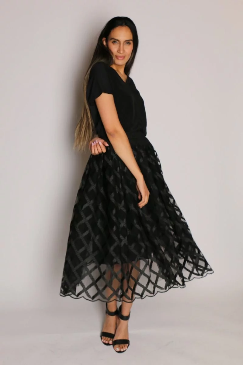Free Falling Skirt In Black By Trelise Cooper 6 Free Falling Skirt In Black By Trelise Cooper - Image 4