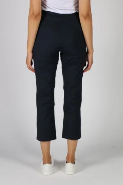 Vassalli Shore Poplin Pull On Pant In Navy -MOS Clothing Shop vassalli 253p pant navy4