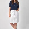 Vassalli Denim Skirt In White 1 Vassalli Denim Skirt In White -MOS Clothing Shop vassalli 5751lw skirt white 1