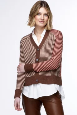 Zaket & Plover Check Cardi In Multi